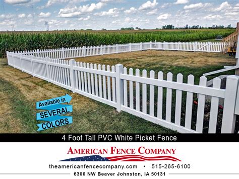four foot picket fence